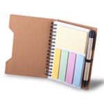 Caderno A6 capa em papelão reciclado com caneta - Imagem 3