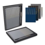 Kit Escritório Caderno A5 e Caneta Metálica